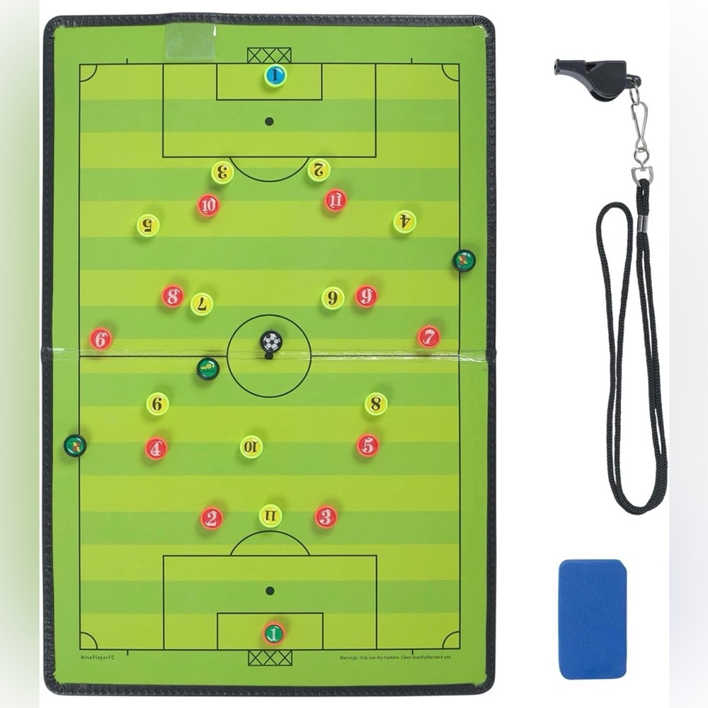 WISEPLAYERFC Magnetic Tactics Board for Football / Soccer Coach